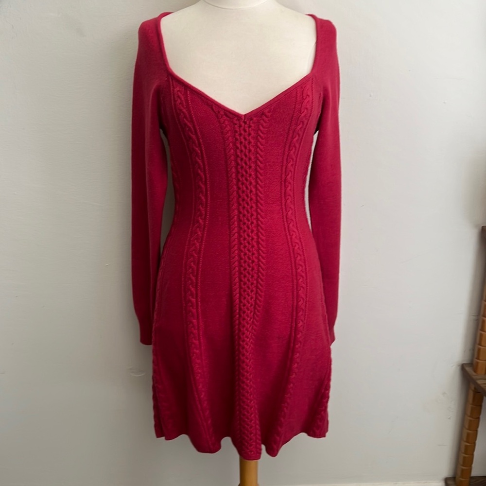 NWT Red Free People Sweater Dress